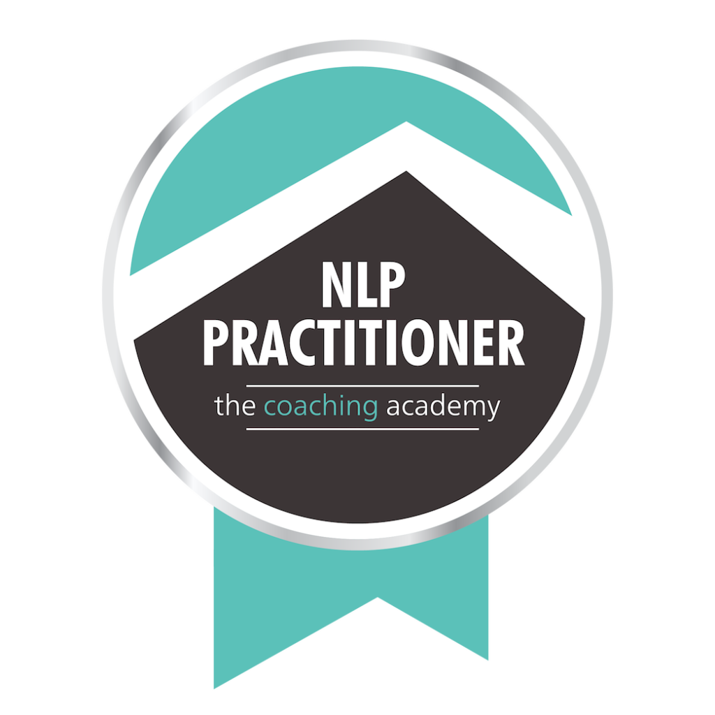 NLP Practitioner badge demonstrating my qualification