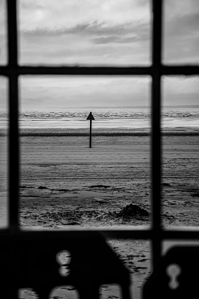 getting back on track window view beach